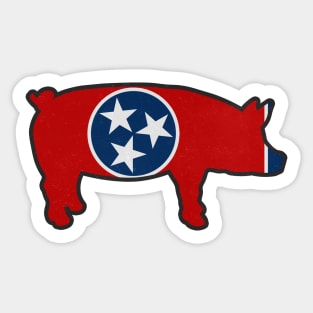 Tennessee BBQ Pig TN Pride Sticker